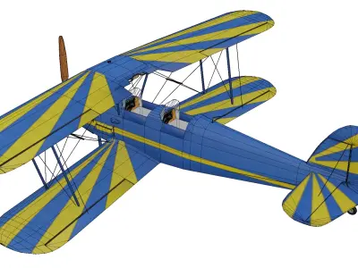Stampe SV4 Low-poly 3D model