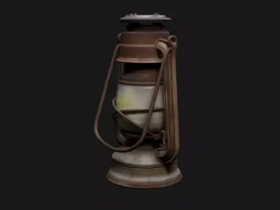 Antique Lamp  3D model