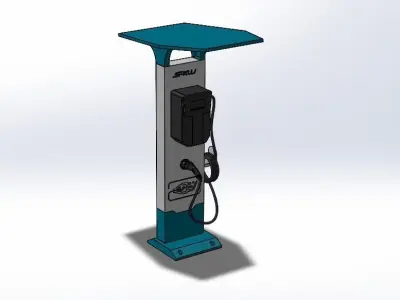 EV Charging 7kW 3D model