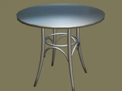 Viennese table 3D model
