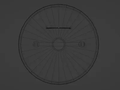 Viking Shield Free low-poly 3D model get