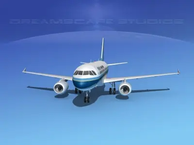 Airbus A319 China Southern 3D model