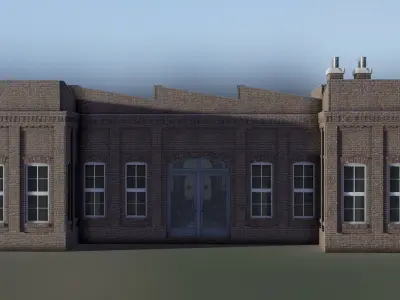 European Building 21 Low-poly 3D model