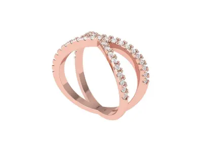 Wedding Ring  3D print model 91