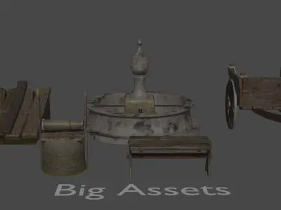 Sighiskor Village - Game Ready Props Low-poly 3D model
