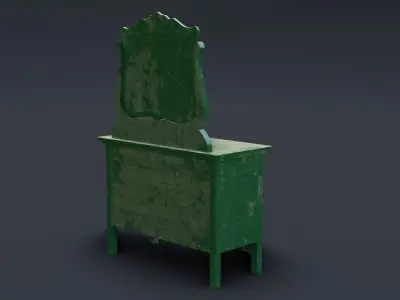 Antique Bureal 3D model