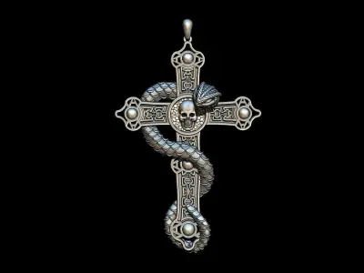 Snake Pandent 3D print model