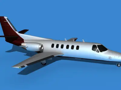 Cessna Citation 550 II Bravo V10 3D model