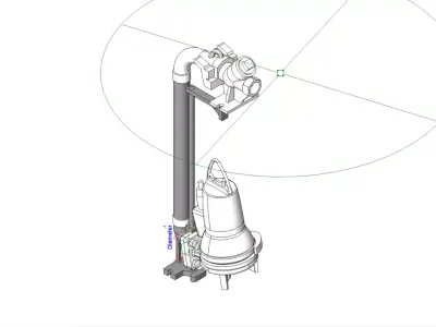 Submersible Sewage Pump - Bomba Sumergible Industrial 3D model