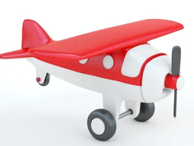 Toy Red Plane 3D print model