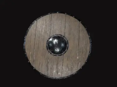 Medieval Shield V01 Low-poly 3D model