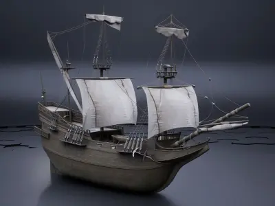 Sailing ship 3D model get