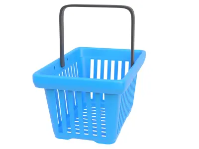 Shopping basket 06 3D model