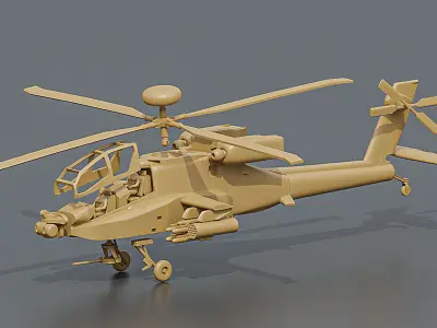 Apache AH64D 3D print model