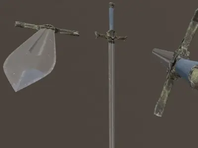 Old sword 2 Free 3D model