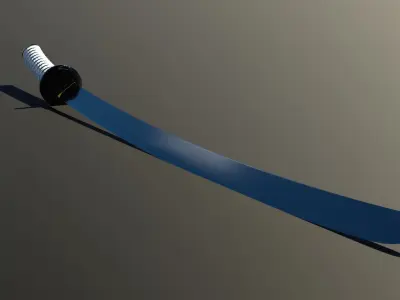 Katana samurai sword 3D model order