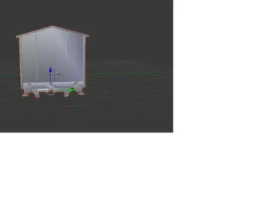 Model train closed cargo Wagon 3D print model