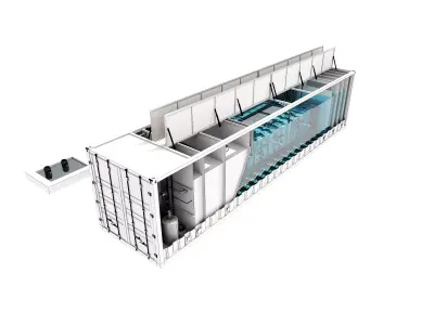 Sewage Treatment Container 04 3D model