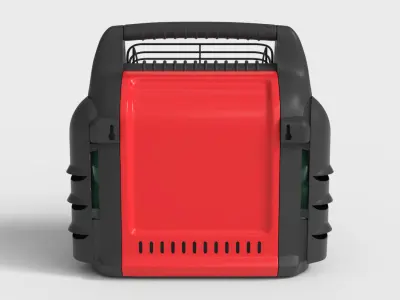 PORTABLE HEATER Low-poly 3D model