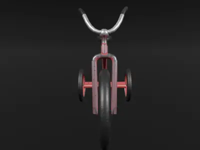 Stylized Bicycle 3D Model Low-poly 3D model