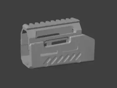 X Gun Tactical Handguard Low-poly 3D model