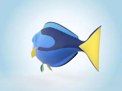 Surgeonfish 3D model purchase