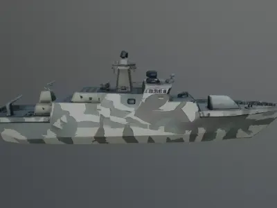 patrol boat 3D model