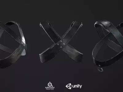 Cross Chest Strap PBR Low-poly 3D model