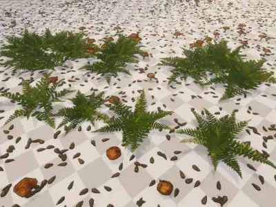 Forest Pack - 29 Trees and 20 Foliage Props - Unity Prefabs - Low-poly 3D model