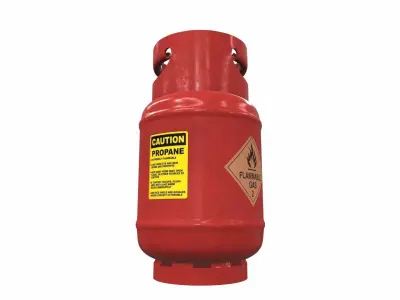 Gas cylinder tank L8 3D model