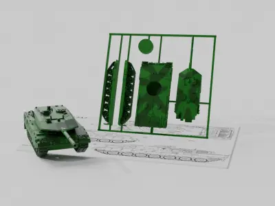 Leopard 2A7 - KitCard 3D print model