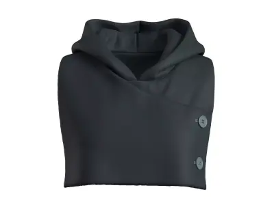 Dark Grey Hood Warmer 3D model
