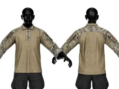 CRYE PRECISION G3 ALL WEATHER COMBAT SHIRT Low-poly 3D model