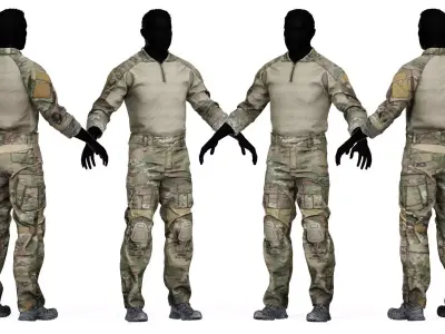 CRYE PRECISION COMBAT UNIFORM G2 Low-poly 3D model