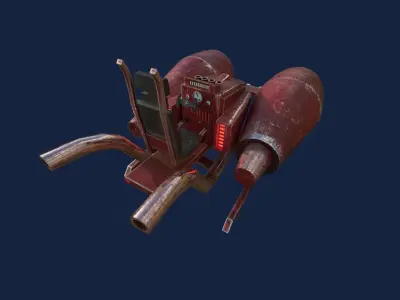 Aircraft Spaceship 01 - Futuristic Flying Vehicle Spacecraft Low-poly 3D model
