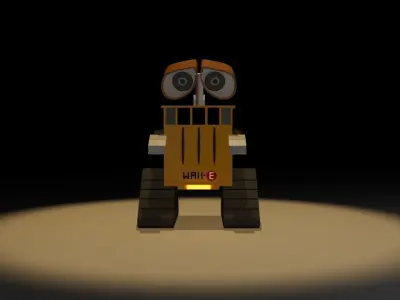 wall e robot 3D model buy