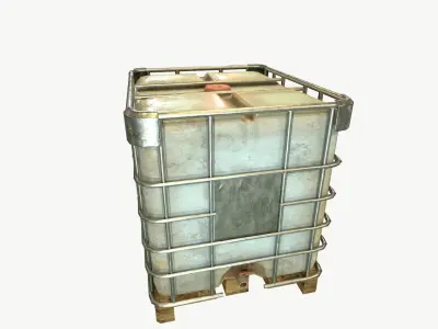 water container 1000L Low-poly 3D model