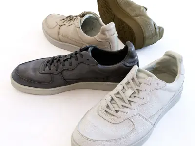 Sneakers three Low-poly 3D model