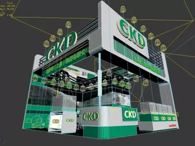 Exhibition - Area - 6X6-3DMAX2009-54 3D model