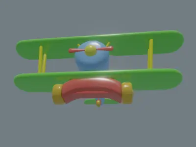 Toy Plane 3D model 2