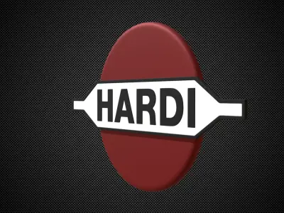 hardi logo 3D model