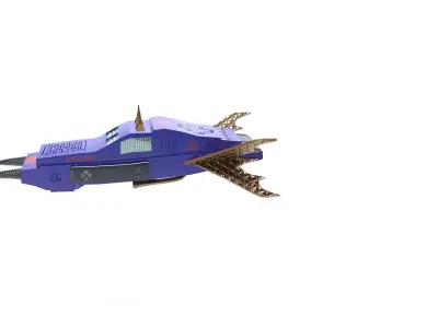 sci fi jet 3D model