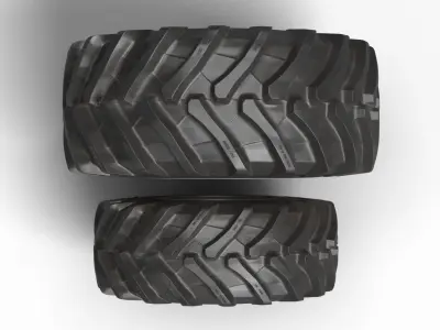 Tractor tires - Trelleborg TM1000 3D model