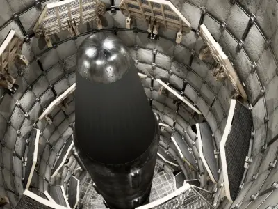 Nuclear Missile Launch Bunker - Environment Low-poly 3D model