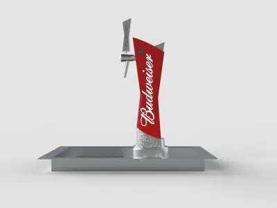 Budweiser Beer Tower - Tap 3D model