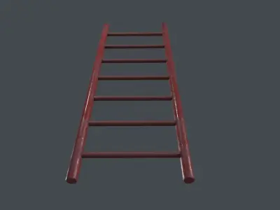 Iron ladder 3D Model Low-poly 3D model