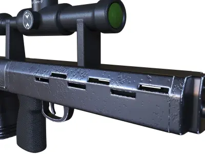gun m3 3D model