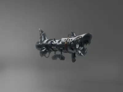 Jinx Rocket Launcher Low-poly 3D model