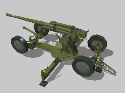 85-mm 52-K Low-poly 3D model