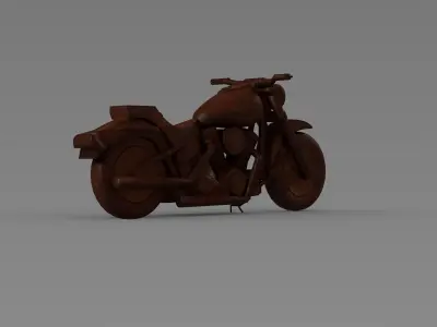 Balinese Motorbike Classic Utility Scooter Prop 3D model